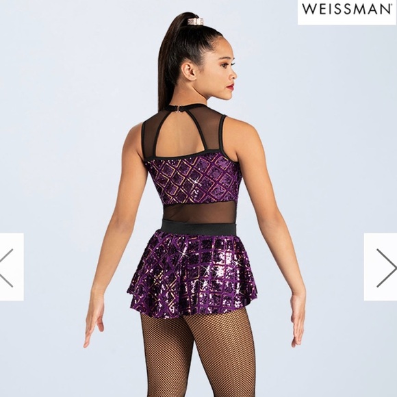 Weissman 3 pc Women Up Dance Costume Size Girls Medium 11/12 - Picture 2 of 15